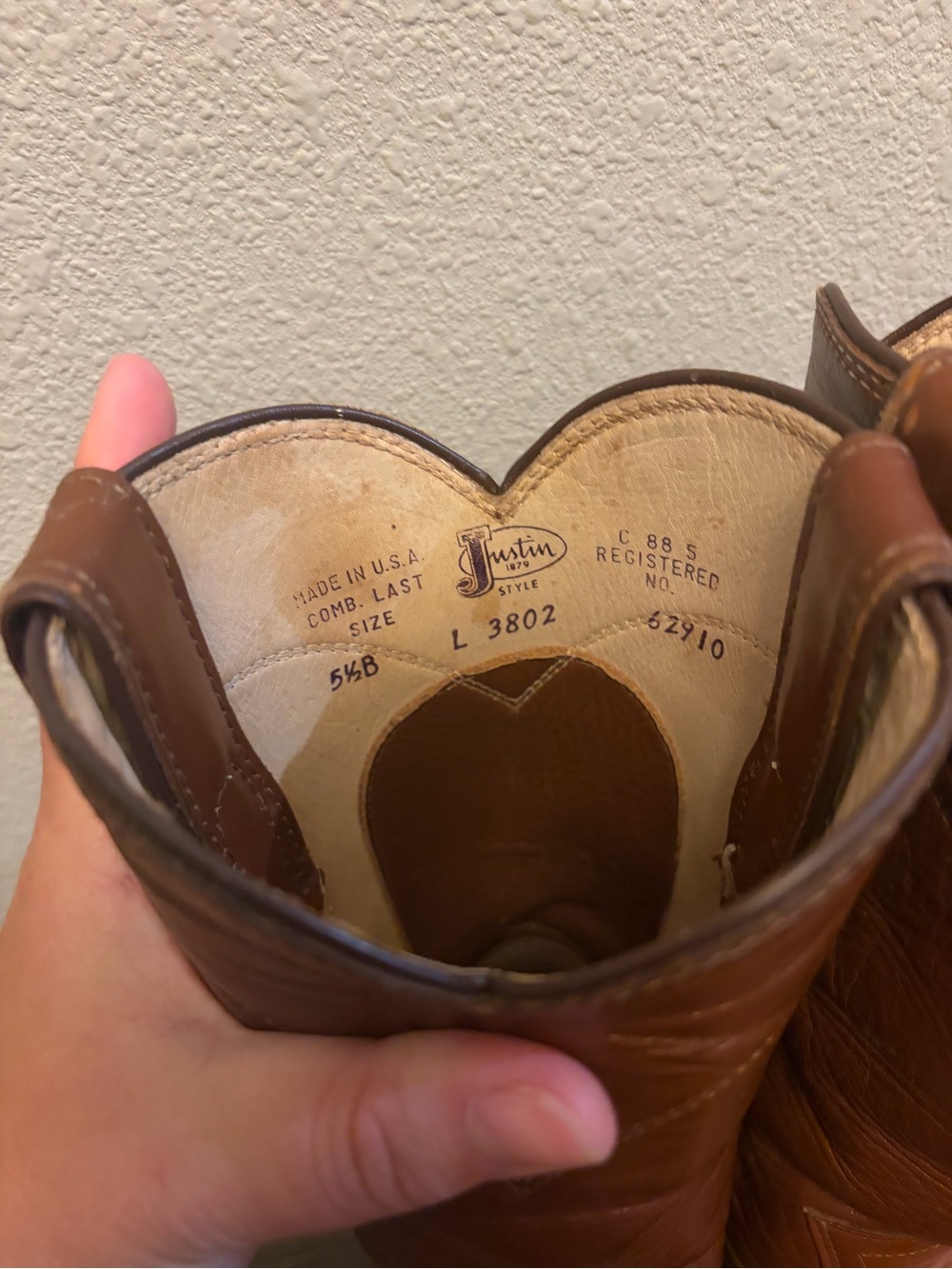 Vintage Women’s Justin Western Cowboy Brown Boots USA Made Size 5.5 B - Picture 3 of 7